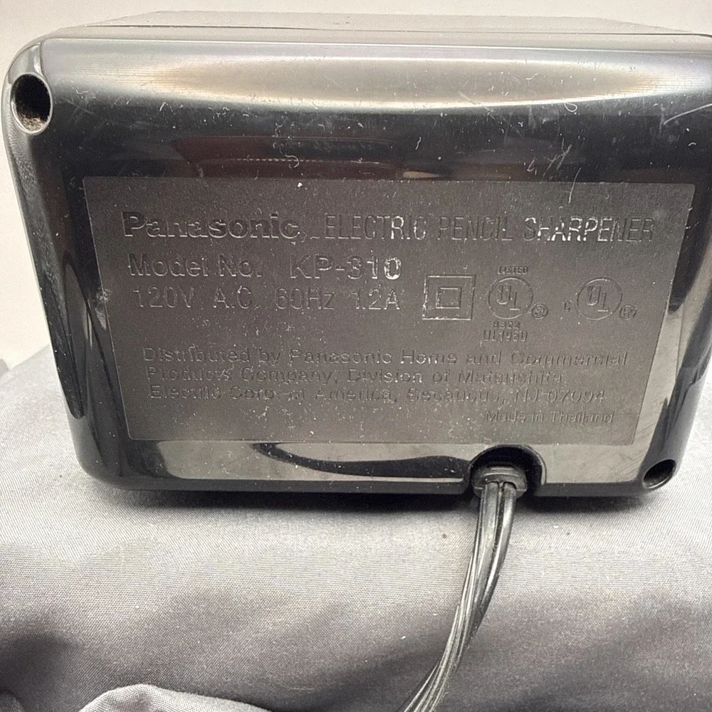Panasonic KP-310 Electric Pencil Sharpener Auto-Stop Black, TESTED